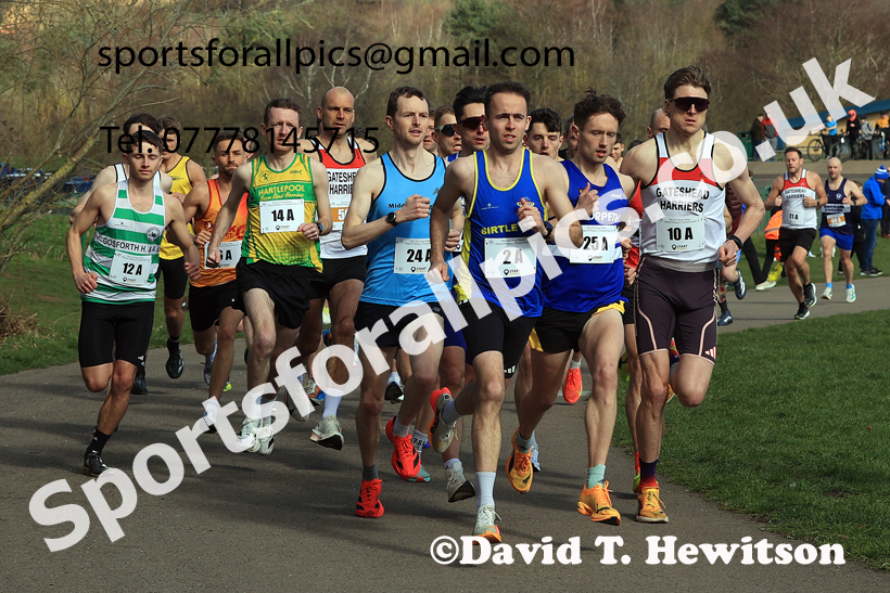 Senior Mens and Masters Over-35 to 49s 2026 NECAA Royal Signals Road Relays, Hetton Lyons Country Park, Hetton le Hole. Photo: David T. Hewitson/Sports for All Pics